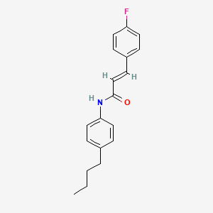 molecular formula C19H20FNO B4629705 N-(4-butylphenyl)-3-(4-fluorophenyl)acrylamide 