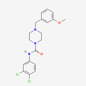 molecular formula C19H21Cl2N3O2 B4629774 N-(3,4-二氯苯基)-4-(3-甲氧基苄基)-1-哌嗪甲酰胺 