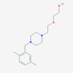 molecular formula C17H28N2O2 B4629823 2-{2-[4-(2,5-dimethylbenzyl)-1-piperazinyl]ethoxy}ethanol 