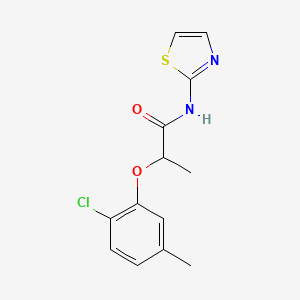molecular formula C13H13ClN2O2S B4629845 2-(2-chloro-5-methylphenoxy)-N-1,3-thiazol-2-ylpropanamide 