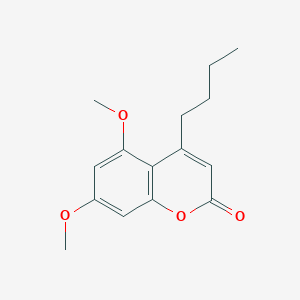 molecular formula C15H18O4 B4629863 4-butyl-5,7-dimethoxy-2H-chromen-2-one 