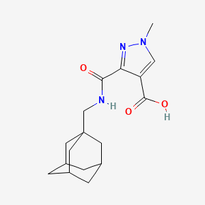 3-{[(1-adamantylmethyl)amino]carbonyl}-1-methyl-1H-pyrazole-4-carboxylic acid