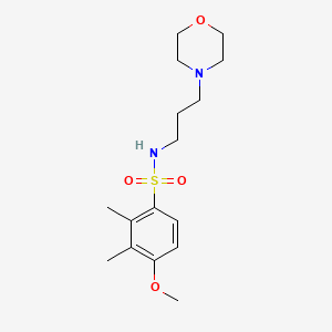 molecular formula C16H26N2O4S B4629984 4-methoxy-2,3-dimethyl-N-[3-(4-morpholinyl)propyl]benzenesulfonamide 