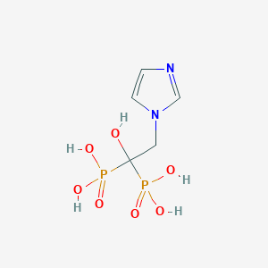 molecular formula C5H10N2O7P2 B000463 唑来膦酸 CAS No. 118072-93-8