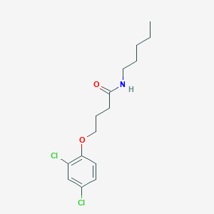 molecular formula C15H21Cl2NO2 B4630016 4-(2,4-dichlorophenoxy)-N-pentylbutanamide 