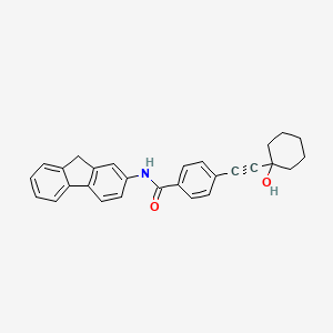 N-9H-fluoren-2-yl-4-[(1-hydroxycyclohexyl)ethynyl]benzamide