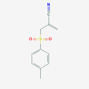 molecular formula C11H11NO2S B463013 2-{[(4-Methylphenyl)sulfonyl]methyl}acrylonitrile CAS No. 129222-57-7