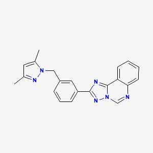 2-{3-[(3,5-dimethyl-1H-pyrazol-1-yl)methyl]phenyl}[1,2,4]triazolo[1,5-c]quinazoline
