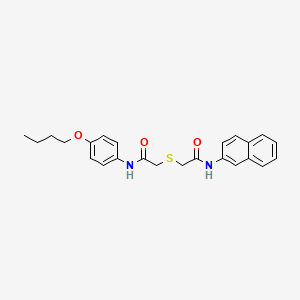 molecular formula C24H26N2O3S B4630257 2-({2-[(4-butoxyphenyl)amino]-2-oxoethyl}thio)-N-2-naphthylacetamide 