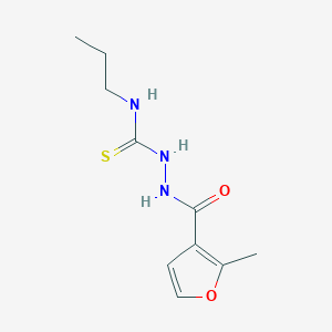 molecular formula C10H15N3O2S B4630299 2-(2-methyl-3-furoyl)-N-propylhydrazinecarbothioamide 