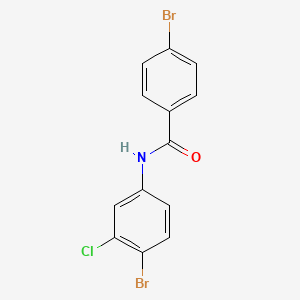 molecular formula C13H8Br2ClNO B4630308 4-bromo-N-(4-bromo-3-chlorophenyl)benzamide 