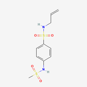 molecular formula C10H14N2O4S2 B4630347 N-allyl-4-[(methylsulfonyl)amino]benzenesulfonamide 