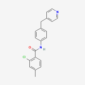 molecular formula C20H17ClN2O B4630370 2-chloro-4-methyl-N-[4-(4-pyridinylmethyl)phenyl]benzamide 