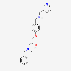 molecular formula C24H29N3O2 B4630375 1-[benzyl(methyl)amino]-3-(4-{[(3-pyridinylmethyl)amino]methyl}phenoxy)-2-propanol 