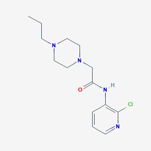 molecular formula C14H21ClN4O B4630488 N-(2-chloro-3-pyridinyl)-2-(4-propyl-1-piperazinyl)acetamide 