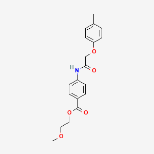 2-methoxyethyl 4-{[(4-methylphenoxy)acetyl]amino}benzoate