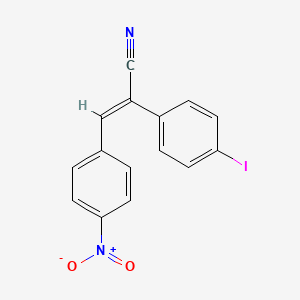 molecular formula C15H9IN2O2 B4630526 2-(4-iodophenyl)-3-(4-nitrophenyl)acrylonitrile 