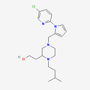 2-[4-{[1-(5-chloro-2-pyridinyl)-1H-pyrrol-2-yl]methyl}-1-(3-methylbutyl)-2-piperazinyl]ethanol