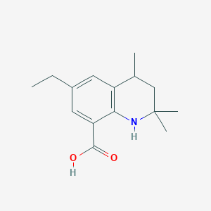 molecular formula C15H21NO2 B4630684 6-乙基-2,2,4-三甲基-1,2,3,4-四氢-8-喹啉甲酸 