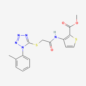 methyl 3-[({[1-(2-methylphenyl)-1H-tetrazol-5-yl]thio}acetyl)amino]-2-thiophenecarboxylate