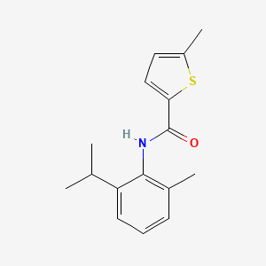 molecular formula C16H19NOS B4630734 N-(2-isopropyl-6-methylphenyl)-5-methyl-2-thiophenecarboxamide 