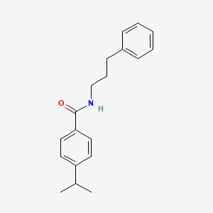 molecular formula C19H23NO B4630771 4-isopropyl-N-(3-phenylpropyl)benzamide 