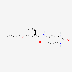 3-butoxy-N-(2-oxo-2,3-dihydro-1H-benzimidazol-5-yl)benzamide