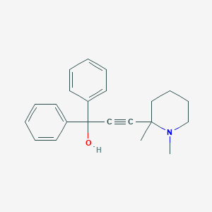 molecular formula C22H25NO B463079 3-(1,2-Dimethyl-2-piperidinyl)-1,1-diphenyl-2-propyn-1-ol CAS No. 300837-49-4