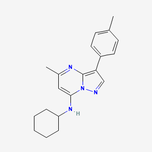 N-cyclohexyl-5-methyl-3-(4-methylphenyl)pyrazolo[1,5-a]pyrimidin-7-amine