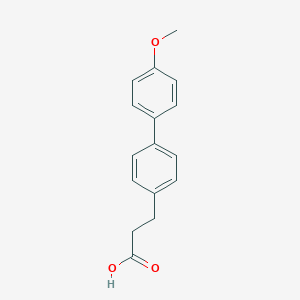 molecular formula C16H16O3 B463087 3-(4'-甲氧基联苯-4-基)丙酸 CAS No. 20854-62-0
