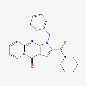 molecular formula C23H22N4O2 B4630905 1-benzyl-2-(1-piperidinylcarbonyl)pyrido[1,2-a]pyrrolo[2,3-d]pyrimidin-4(1H)-one 