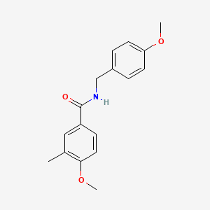 molecular formula C17H19NO3 B4630914 4-methoxy-N-(4-methoxybenzyl)-3-methylbenzamide 