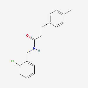 molecular formula C17H18ClNO B4630946 N-(2-氯苄基)-3-(4-甲基苯基)丙酰胺 CAS No. 931998-16-2