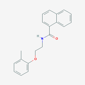 molecular formula C20H19NO2 B4630955 N-[2-(2-甲基苯氧基)乙基]-1-萘酰胺 