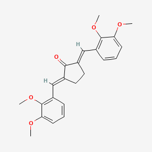 molecular formula C23H24O5 B4630963 2,5-双(2,3-二甲氧基亚苄基)环戊酮 