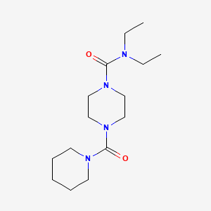 molecular formula C15H28N4O2 B4631005 N,N-二乙基-4-(1-哌啶基羰基)-1-哌嗪甲酰胺 