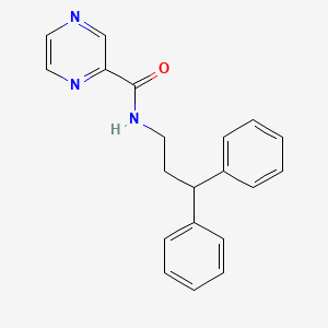 molecular formula C20H19N3O B4631008 N-(3,3-diphenylpropyl)-2-pyrazinecarboxamide 