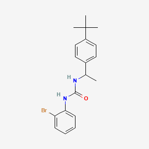 molecular formula C19H23BrN2O B4631014 N-(2-bromophenyl)-N'-[1-(4-tert-butylphenyl)ethyl]urea 