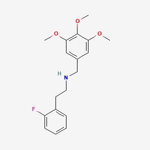 molecular formula C18H22FNO3 B4631029 2-(2-fluorophenyl)-N-(3,4,5-trimethoxybenzyl)ethanamine 