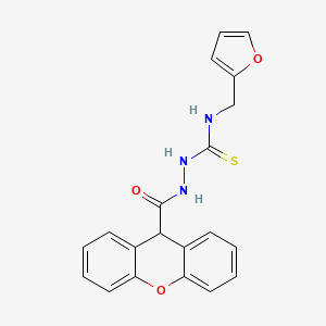 molecular formula C20H17N3O3S B4631046 N-(2-呋喃甲基)-2-(9H-蒽-9-基羰基)肼基硫代氨基甲酰胺 