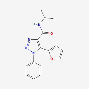 molecular formula C16H16N4O2 B4631054 5-(2-furyl)-N-isopropyl-1-phenyl-1H-1,2,3-triazole-4-carboxamide 