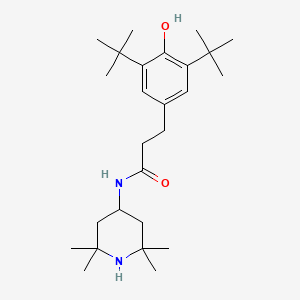 3-(3,5-di-tert-butyl-4-hydroxyphenyl)-N-(2,2,6,6-tetramethyl-4-piperidinyl)propanamide
