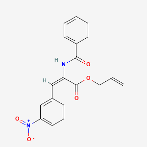 molecular formula C19H16N2O5 B4631095 allyl 2-(benzoylamino)-3-(3-nitrophenyl)acrylate 