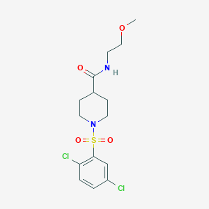 1-[(2,5-dichlorophenyl)sulfonyl]-N-(2-methoxyethyl)-4-piperidinecarboxamide