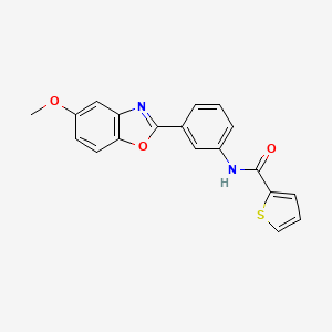 N-[3-(5-methoxy-1,3-benzoxazol-2-yl)phenyl]-2-thiophenecarboxamide