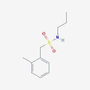 molecular formula C11H17NO2S B4631526 1-(2-methylphenyl)-N-propylmethanesulfonamide 