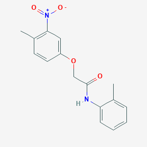 molecular formula C16H16N2O4 B4631582 2-(4-甲基-3-硝基苯氧基)-N-(2-甲基苯基)乙酰胺 