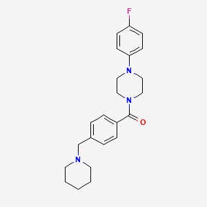 1-(4-fluorophenyl)-4-[4-(1-piperidinylmethyl)benzoyl]piperazine