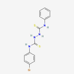 molecular formula C14H13BrN4S2 B4631623 N-(4-bromophenyl)-N'-phenyl-1,2-hydrazinedicarbothioamide 