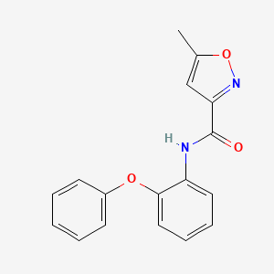 molecular formula C17H14N2O3 B4631633 5-甲基-N-(2-苯氧苯基)-3-异恶唑甲酰胺 